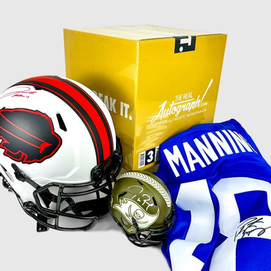 Goldy Just Break It NFL 3 Signed Items Box